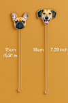 Custom Pet Photo Cocktail Stirrers – Personalized Acrylic Drink Stir Sticks for Parties, Weddings & Holidays
