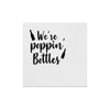 We're Poppin Bottles Beverage Napkins, Fun Party Supplies, Cute Drink Napkins, Elegant Wedding Decor, Funny Cocktail Napkins
