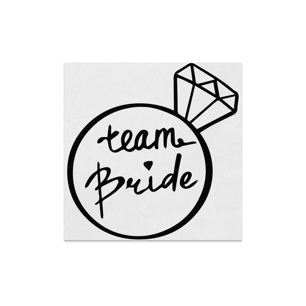 Team Bride Beverage Napkins, Bachelorette Party Napkins, Bridal Shower Decoration, Engagement Party Accessories, Hen Party Essentials