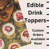 Sexy Lips Edible Drink Topper - Edible Cocktail Garnish, Lips Shaped Drink Decoration, Party Drink Accessory, Bachelorette Party Favor