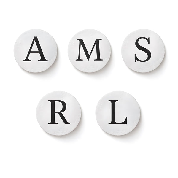 Minimal Serif Monogram Edible Drink Toppers