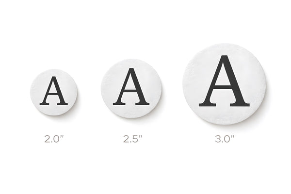 Minimal Serif Monogram Edible Drink Toppers