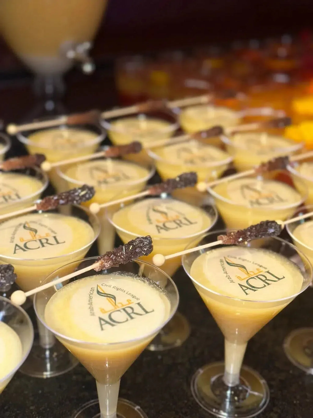 Personalized Edible Monogram Drink Toppers - Custom Cocktail Garnishes