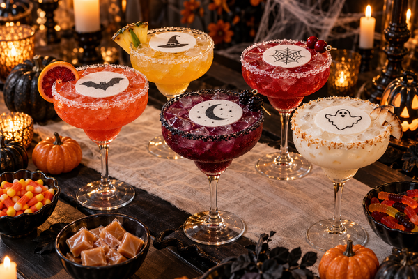 Spooky Margarita Edible Drink Toppers - Halloween Cocktail Garnishes