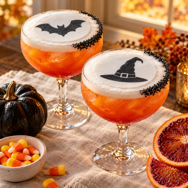 Spooky Margarita Edible Drink Toppers - Halloween Cocktail Garnishes