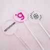 Custom logo acrylic cocktail stirrers for corporate events