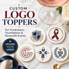 Custom logo edible drink toppers for fundraisers foundations and nonprofit events